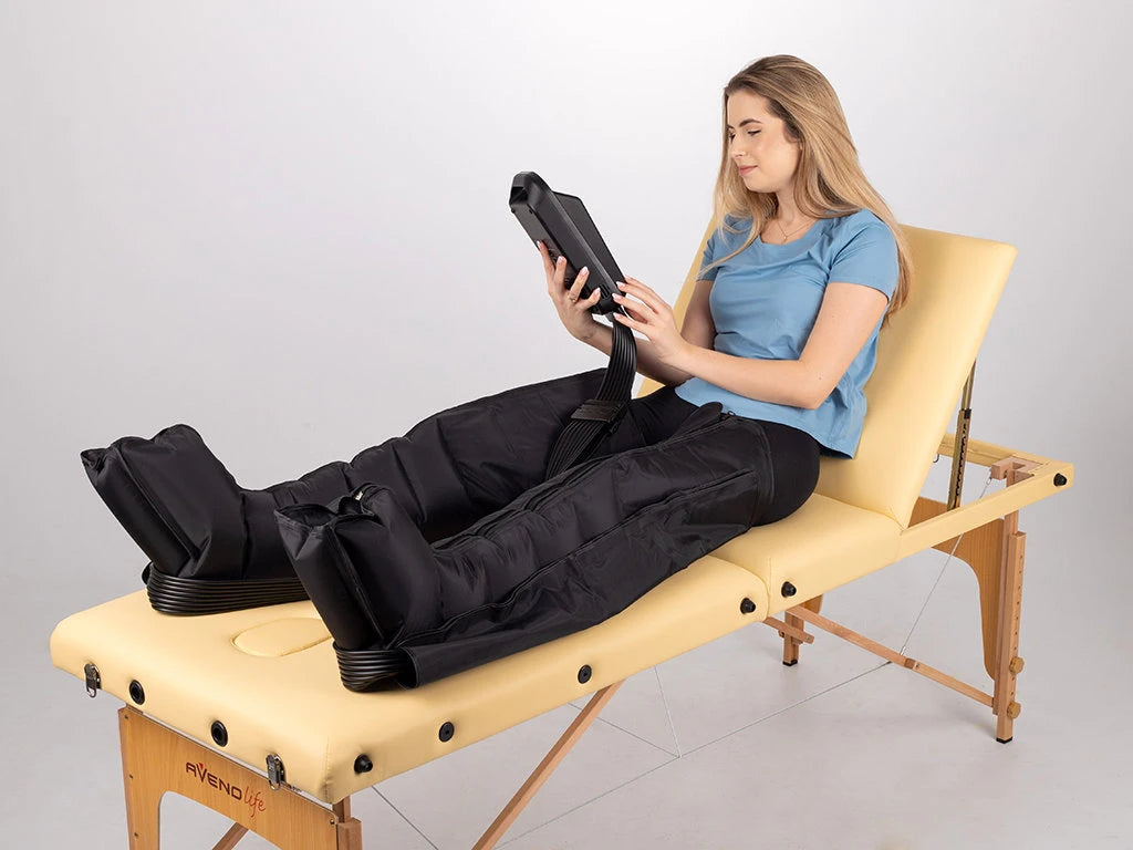 Standard-8 device for lymphatic drainage and pressotherapy, 8-chamber