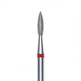 Diamond nail drill bit flame red EXPERT head diameter 2,1 mm / working part 8 mm