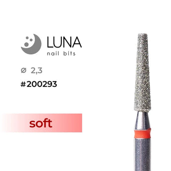 Diamond Drill Bit Truncated Cone - 2.3 10, Red, Fine Grit
